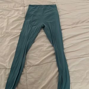 LIKE NEW- Lululemon Align Pant - Size 6 - Teal/Aqua Blue